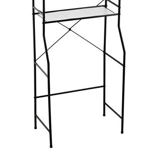 Porte-serviettes mural en acier inoxydable, design moderne et étanche, double niveau de rangement pour salle de bain - Product Image 1