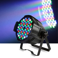 Luz LED Par RGBW 4 en 1 de 54*3W, Carcasa de Aluminio, DMX512, Activación por Sonido, para DJ, Escenarios Interiores, Ambiente, Bodas, Bares, KTV