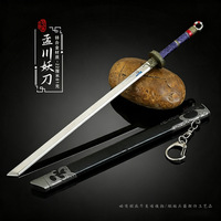 Cangyuan Animation Game Surrounding Chinese Style Color Qianqiu Dao 22CM Scabbed Table Decoration Alloy Collectible Seiko Model