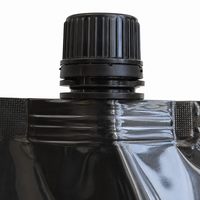 Pochette alimentaire verticale avec bec verseur en matériau souple et fermeture sécurisée pour la vente en gros de snacks, bonbons, café, thé et boissons