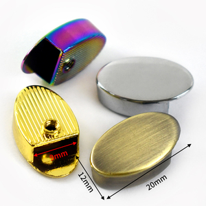 Meetee BF232 12mm fermeture éclair avec bouchon à la main bagages bricolage matériel accessoires fermeture éclair boucle chaussures métal fermeture éclair queue Clip - Product Image 2
