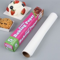 Rouleau de papier cuisson double face antiadhésif, résistant à la chaleur, anti-graisse et imperméable pour fournisseurs de cuisine