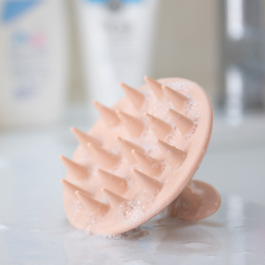 Pink Silicone <b>Scalp</b> Massage Wet Wash Hair <b>Scalp</b> Massager <b>Scalp</b> Hair Shampoo <b>Brush</b> with Private Label - Product Image 5