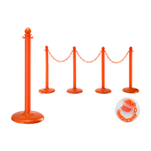 Poteau en plastique de vente chaude Post-A pierre de poteau d'orientation en plastique avec poteau d'avertissement rempli - Product Image 3