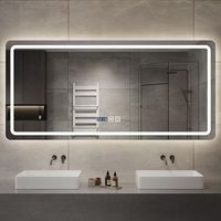 Miroir mural moderne en métal et verre fait main de qualité supérieure, tendance, pour la décoration de la chambre à coucher, de la salle de bain, du salon, personnalisable