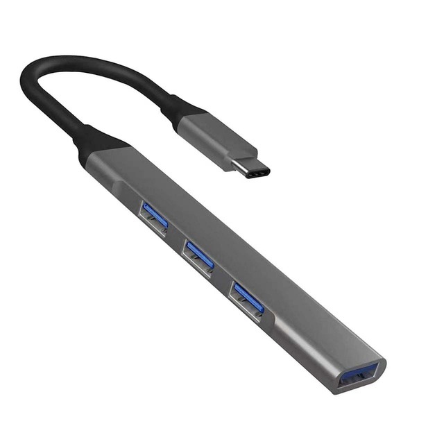 4 in 1 Usb c Hub Aluminum Splitter One for Four High-speed USB3.1 Usb-c to 4-port Usb 3.0 Hub Fast Transmission 3.0 Type C Hub