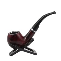 Nouveau produit : Accessoires de fumage en résine imitation bois sculpté, avec poignée pliable et filtre détachable, en stock.