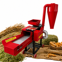 Nouvelle Machine à Hacher et Broyer le Fourrage Cyclone à Haute Productivité avec Roues Mobiles, pour Aliments Secs et Humides pour Animaux, 5 Tonnes/Heure