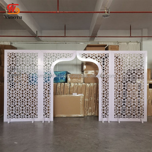 ชุดซุ้มโค้งสำหรับตกแต่งงานแต่งงานแบบหรูหราเรียบหรูแบบรอยัลชุดซุ้มเงินจำนวน3ชิ้นประตูโค้งสำหรับงานแต่งงาน - Product Image 6