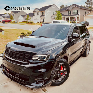 Capot en fibre de carbone de haute qualité pour Jeep Grand <span class=keywords><strong>Cherokee</strong></span> avec design à trou unique et évents d'air Noir carbone Neuf - Product Image 5