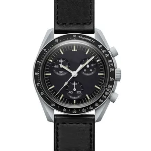 Top Marke wasserdicht 17 Farben Omega watch Drei Sekunden Scheibe Armbanduhr Planet Moons Mercury Quartz Uhren für Männer Frauen
