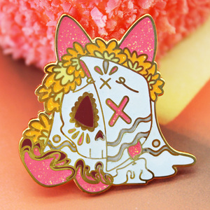 金メッキハードエナメルブローチピン中国伝統文化カスタム神話キャラクターデザイン金属バッジピン - Product Image 2