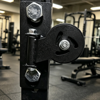 Système de poulie à câble en acier robuste et rotatif, fixation universelle pour rack de musculation pour entraînement de force à domicile DIY