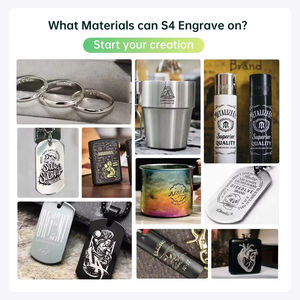 S4 manuale a forma di cilindro rotante a fibra grande penna 9060 pietra tombale oro macchina per incisione Laser - Product Image 3