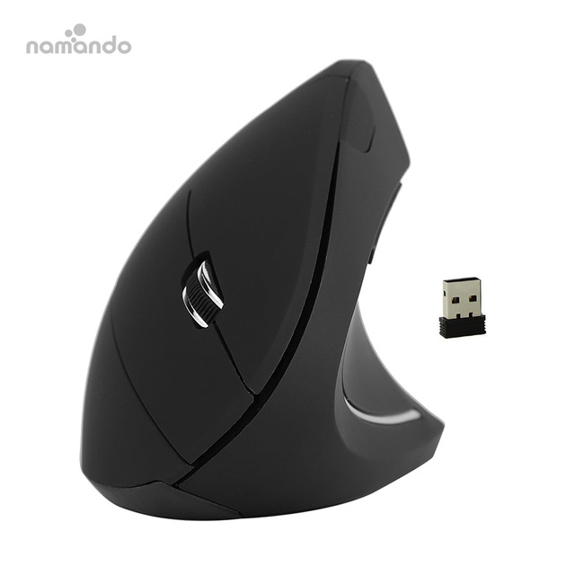 New Ergonomic Cordless Mouse Vertical Ergonomic Optical Mouse Comfortable Grip Power Saving Mode for Home