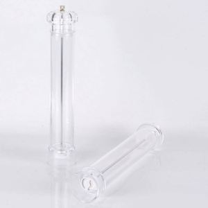 Acrylic Transparent Manual Salt and <b>Pepper</b> Mill/<b>Pepper</b> <b>Grinder</b>/Spice Shaker 100ml Ceramic Core Extra Tall - Product Image 4
