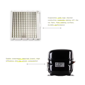 Commercial Use Large Square Automatic Air-Cooled <b>Ice</b> Maker <b>Machine</b> 60kg/24h Quick Cooling New Condition Produces Cubes 60kg <b>Ice</b> - Product Image 2