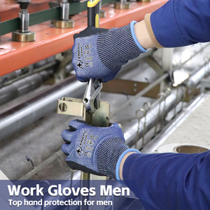 XINGYU Guantes de trabajo de protección Barato Hppe Espuma de nitrilo Resistente a cortes Aceite y antiestático-Protección de manos Guantes de trabajo de seguridad - Product Image 4