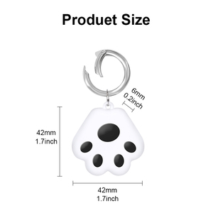 Localisateur d'animal de compagnie Coque de protection Style griffe de chien Étiquettes d'air Housse de protection en silicone Localisateur de suivi Protection anti-rayures - Product Image 2