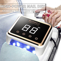Lampe UV LED 120W haute puissance pour séchage rapide des ongles en gel, avec plaque inférieure métallique et écran tactile