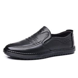 Mocasines Casuales de Cuero para Hombre, Sin Cordones, de Color Sólido, Tacón Bajo, Hechos a Mano con Piel de Vacuno de Primera Capa, Zapatos para Adultos - Product Image 5
