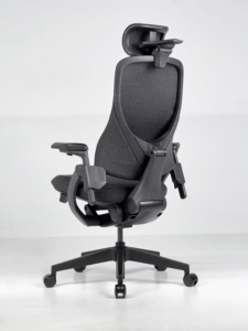 Chaise de bureau ergonomique avec <span class=keywords><strong>support</strong></span> dorsal dynamique, chaise de direction à dossier haut en maille, accoudoirs réglables en 3D et appui-tête 4D - Product Image 6