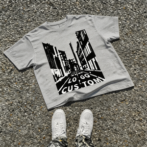 Custom 100% Cotton T-shirt Print Logo Distressed Design Plus Size T-shirt High Quality Hot Selling Tee for Men - Product Image 3