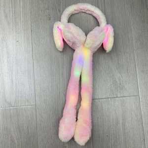 Creative Plush Rabbit <b>Ear</b> <b>Muffs</b> Soft Colorful Winter Warm Earmuffs Moving Jumping <b>Ears</b> <b>Ear</b> Protection Cover for Christmas Hats - Product Image 4