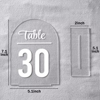 Numéros de table en acrylique personnalisés/Numéro de table de mariage en acrylique pour bricolage/Signe de mariage de numéros de table en acrylique