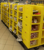 Bacs de stockage pour entrepôt, bacs de picking en PP personnalisés, bacs de picking pour vêtements empilables, recyclables, certifiés ISO9001, boîtes en plastique