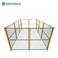 Clôture de sécurité robotique modulaire en acier à faible teneur en carbone pour l'isolation des équipements CNC, la sécurité des ateliers et la zonage flexible de la sécurité en usine