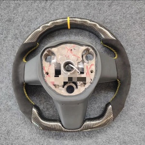 <span class=keywords><strong>Volant</strong></span> en Fiber de carbone pour Tesla modèle Y <span class=keywords><strong>2021</strong></span> 2022 nouveau - Product Image 3