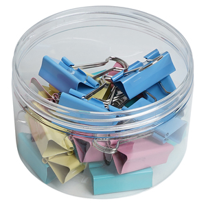 Klip Binder logam 15mm 4 warna, rumah, kantor, sekolah, menggunakan klip ekor panjang - Product Image 6