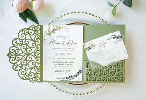 Tarjeta <span class=keywords><strong>de</strong></span> invitación <span class=keywords><strong>de</strong></span> boda con corte láser multicolor personalizada con sobre hecho <span class=keywords><strong>de</strong></span> <span class=keywords><strong>papel</strong></span> para quinceañera - Product Image 6