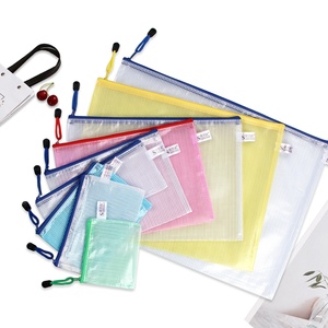 Plastic Wallets A5 Zip Wallets, 10PCS Plastic Folders Zip Lock Bags A4 Zip Folder Document