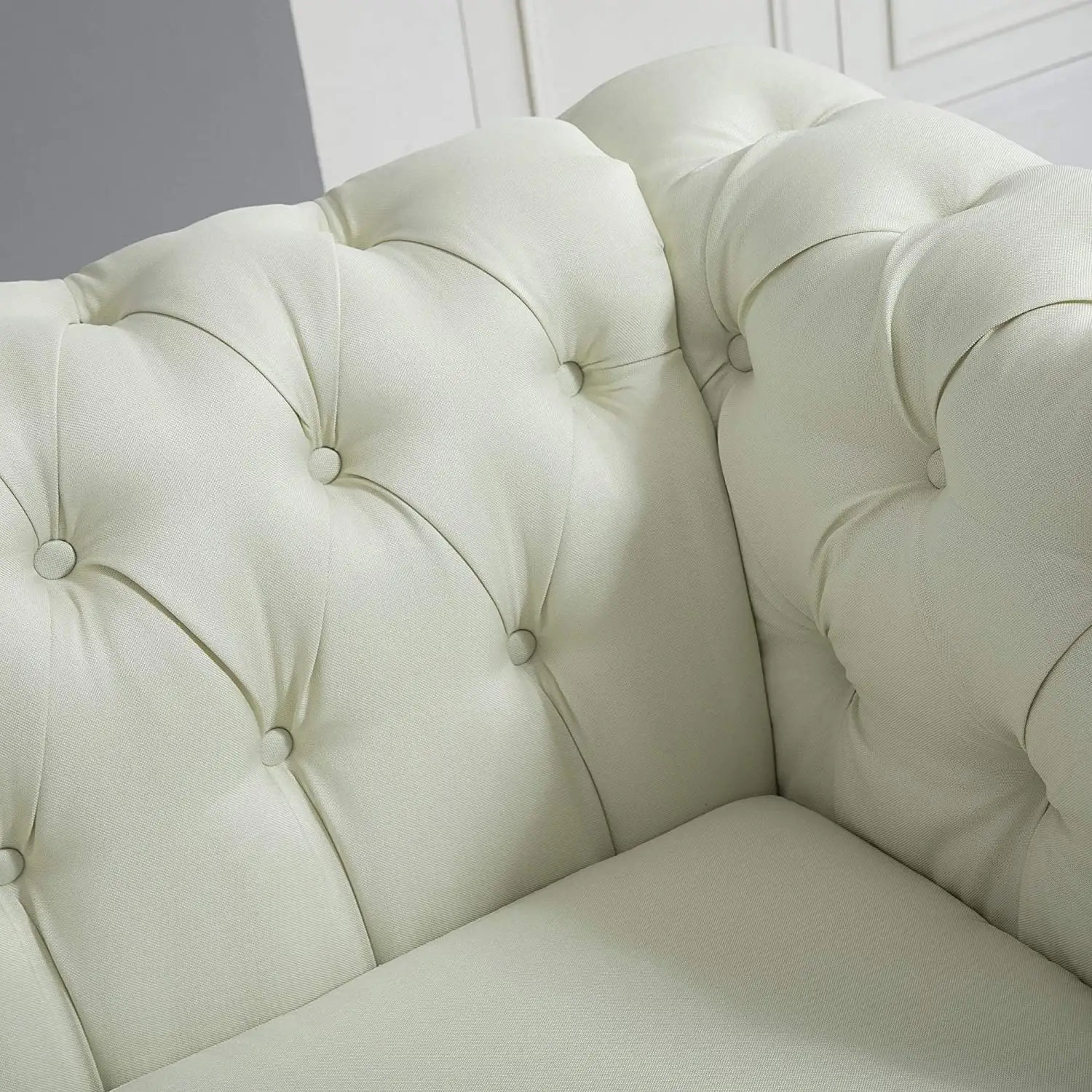 White linen sofa