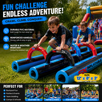 Parcours d'obstacles gonflable commercial NBINFLATABLE en PVC 5k avec une capacité de 50 à 200 personnes pour les événements sportifs en plein air et les activités familiales