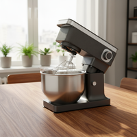 Batteur Électrique Ménager 1000W en Acier Inoxydable, Capacité 5L/7L, Multifonction, pour Œufs et Pâte, Fabriqué à Guangdong