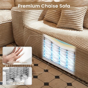 Living Room <strong>Sofa</strong> <strong>Bed</strong> Design Latest Italy 2025 with House Corduroy Couch Modular <strong>Combination</strong> <strong>Bed</strong> Corner Modern Sectional <strong>Sofa</strong> Set - Product Image 3