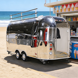 Chariot de vente mobile personnalisé, remorque alimentaire remorquable, camion à café en acier inoxydable pour bonbons, chips et snacks - Product Image 5