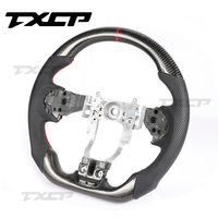 Volante de Cuero y Fibra de Carbono Compatible con Mitsubishi LANCER EVO 7 8 9