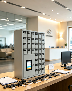 Système de casier intelligent RFID OEM/ODM avec service cloud <span class=keywords><strong>pour</strong></span> clés de <span class=keywords><strong>voiture</strong></span>, téléphone, portefeuille, et casier de recharge à reconnaissance faciale - Product Image 1