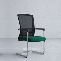 Vente en gros chaise d'ordinateur élévatrice moderne chaise en tissu maillé à dossier moyen pivotant design Oficina chaise de bureau pour le personnel chaise visiteur