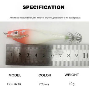 Guosong 3713 madera Camarón <span class=keywords><strong>sutte</strong></span> UV luminoso <span class=keywords><strong>EGI</strong></span> calamar jig señuelo madera Camarón paraguas anzuelo <span class=keywords><strong>EGI</strong></span> pulpo sepia señuelo de pesca - Product Image 2