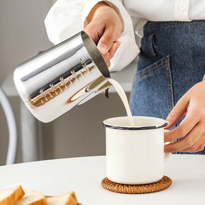Machine à thé Barista acier inoxydable chauffe-lait pichets mousse tasse chocolat fondant <span class=keywords><strong>pot</strong></span> arabe turc cafetière pots - Product Image 4