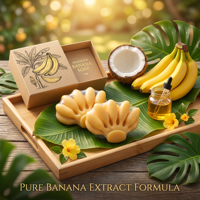 Jabón Artesanal de Plátano con Extracto de Plátano y Aceite de Coco, Limpieza Profunda, Iluminador, Hidratante, para Rostro y Cuerpo, OEM ODM 110g
