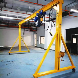 Grue à portique mobile pour petit atelier, chantier naval, 1 2 3 5 7,5 10 tonnes, grue à portique à cadre en A pour extérieur - Product Image 1