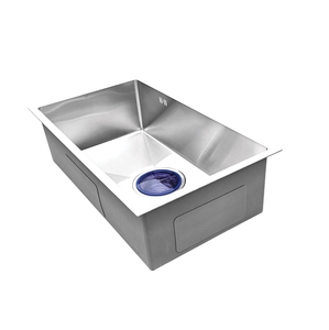 Évier de cuisine en acier inoxydable sur mesure à prix d'usine, cuve unique, moderne, fait main, à encastrer, pour aménagements domestiques - Product Image 4