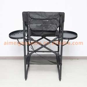 كرسي مكياج قابل للطي من سبائك الألومنيوم عالية القدم كرسي مدير رفع كرسي مزدوج مسند رأس تجاري للأثاث - Product Image 5