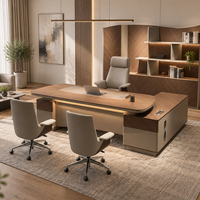Bureau de direction moderne, table de luxe légère pour salle de direction